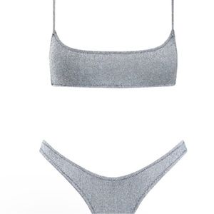 Triangl Silver Sparkle Mica Set in XS